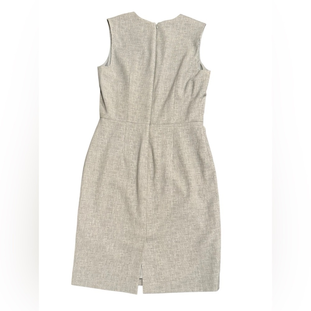 Reiss Thea Sheath Dress Tailored Gray Wool Blend Womens Size 6 - Picture 9 of 15